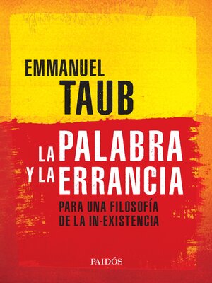 cover image of La palabra y la errancia